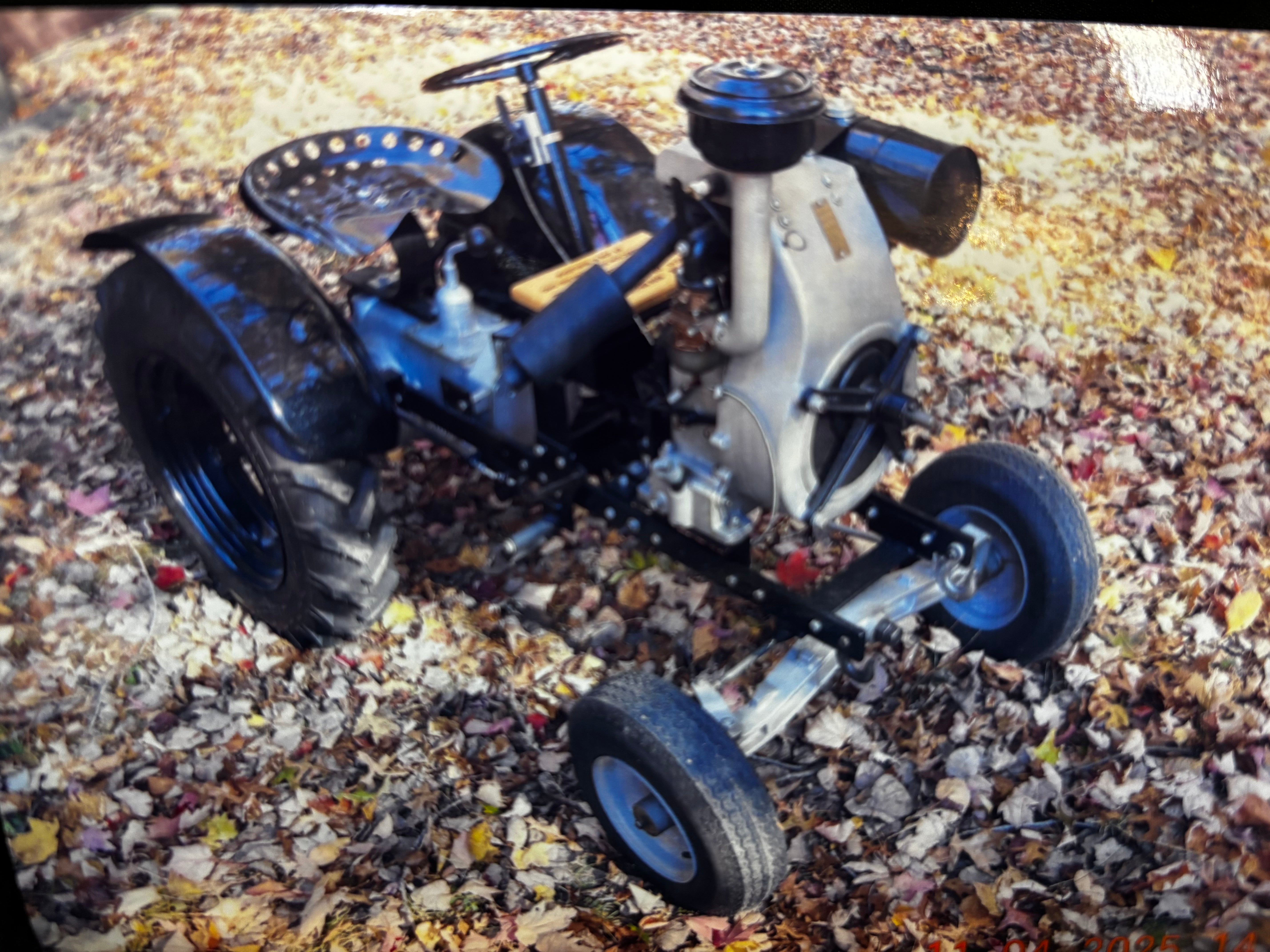 Custom made SHOW TRACTOR with 1938 Model ZHL Briggs and extra 1947 ZZ