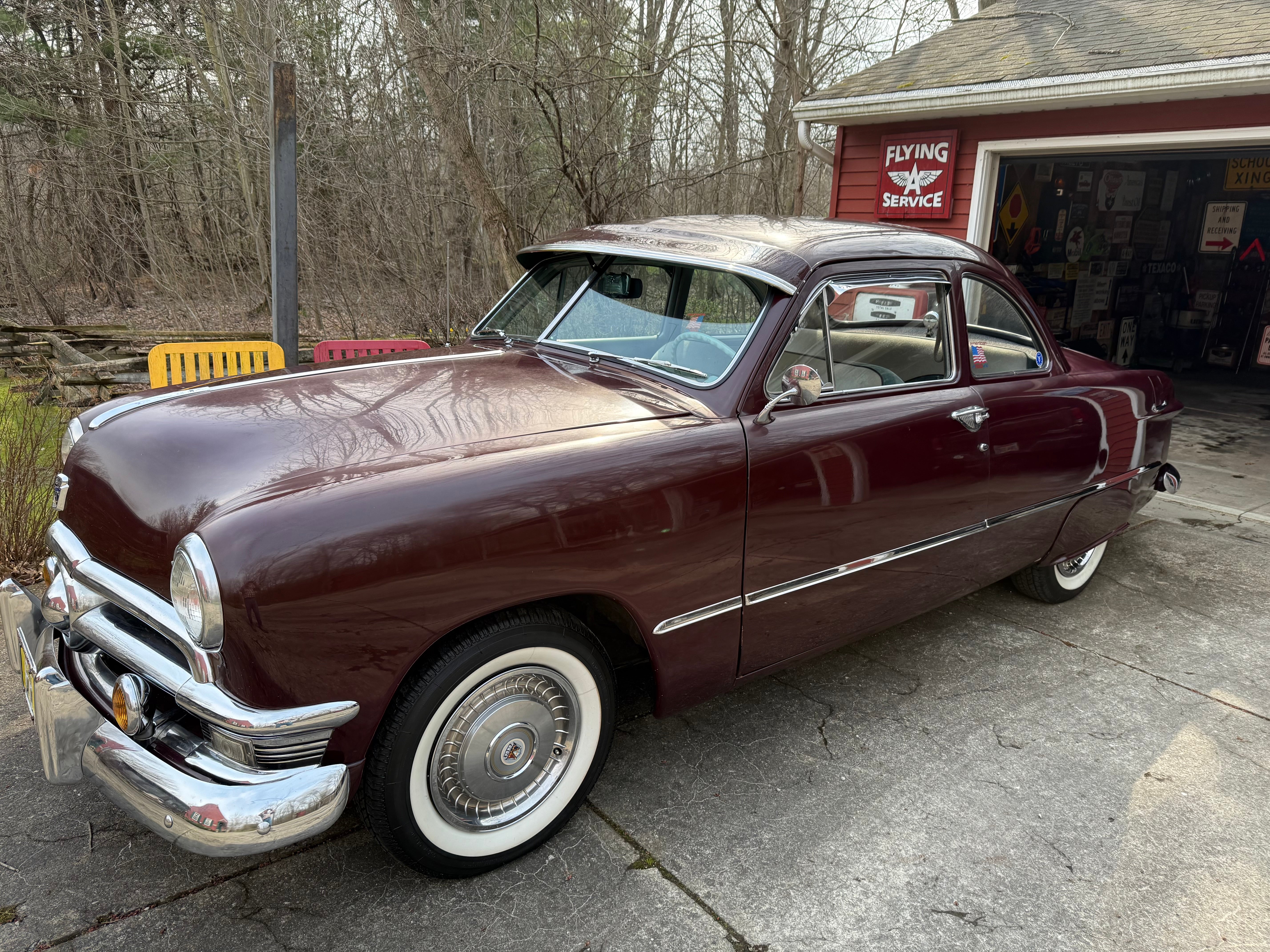 1950 Shoebox Ford. Great shape. V8 flathead