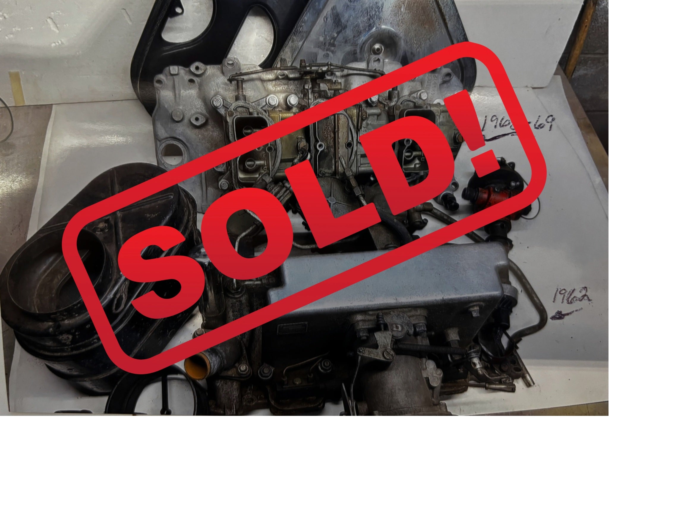SOLD!!!! 1962 Corvette Rochester Fuel Injection Unit and 68-69 Vette 427 TriPower