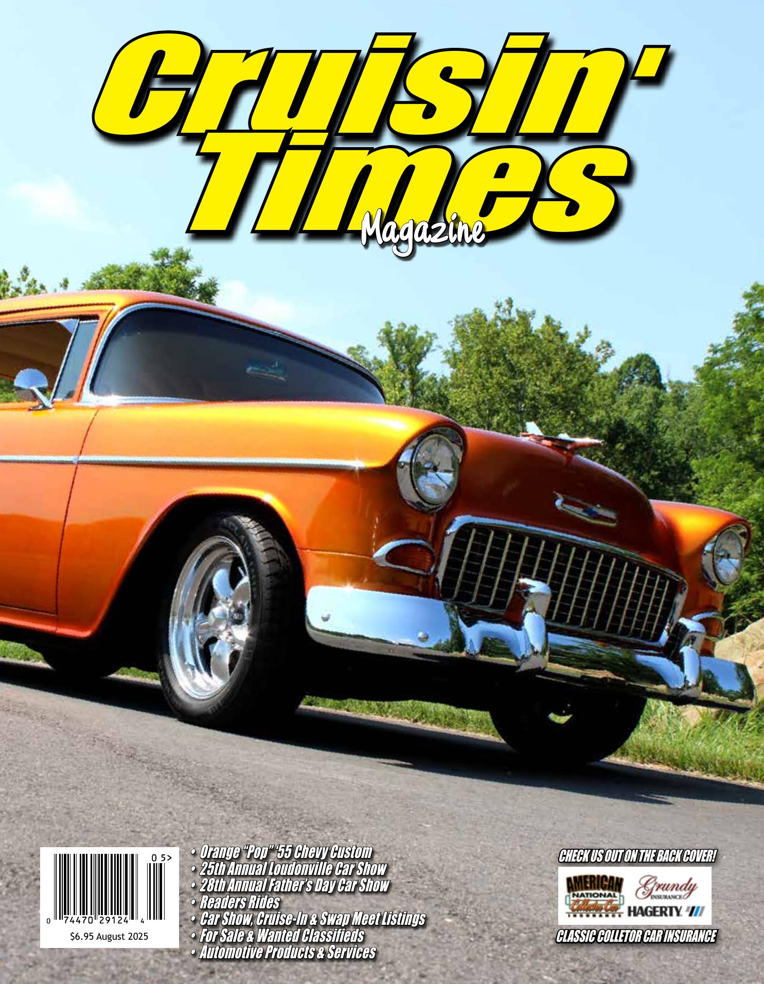 Cruisin' Times August 2025 magazine cover