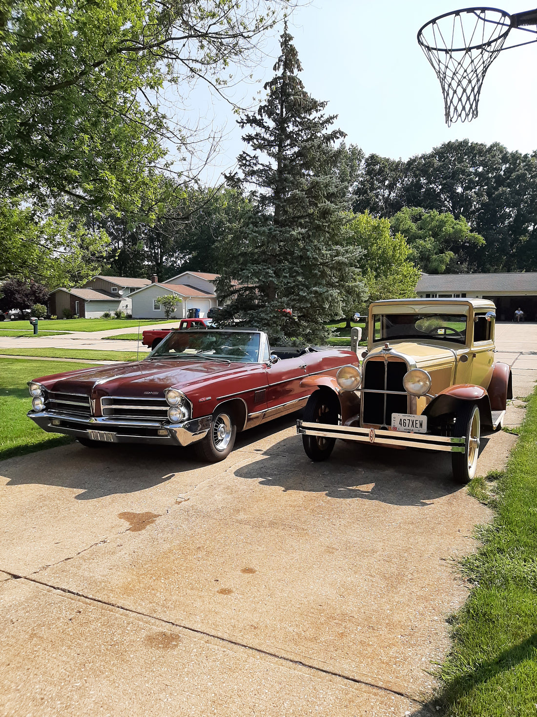 1930 Pontiac Coupe and 1965 Pontiac 2+2